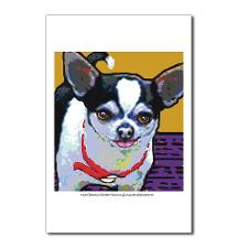Black & White Chihuahua Postcards (Package of 8) for