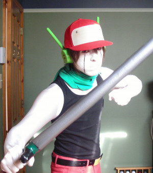 Quote Cosplay (Sword fight stance) by Quote-CurlyBrace