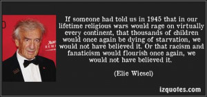 Elie Wiesel, holocaust survivor