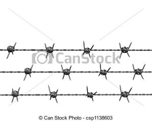 Stock Illustration Barbed Wire