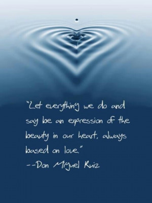 Love is the ripple effect we want !