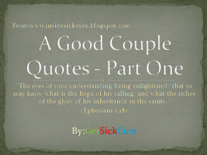 ... Their Characteristics and How To Choose Your Right Couple? - Part One