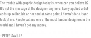 Peter Saville on Being a Designer