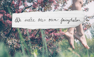 ... tags for this image include: flowers, fairytale, love, pink and quote