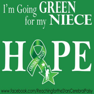 Go GREEN 4 CP to help raise awareness!