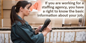 staffing agencies if you are working with an employment agency