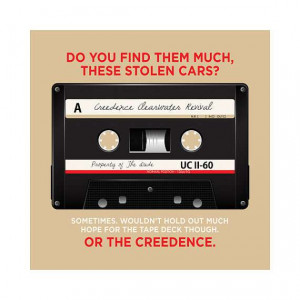 The Big Lebowski Creedence Tape Art Print 10x10 by FaithHopeTrick