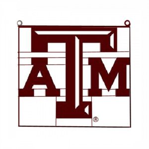 Traditions Artglass TXAM101 Texas A&M Collegiate Tiffany Suncatcher