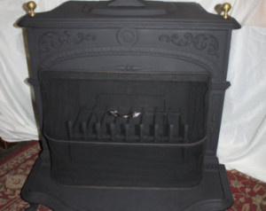 ... Benjamin Franklin Cast Iron Woodburning Wood Fireplace Stove VM1