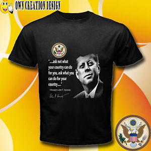 ... KENNEDY-JFK-Famous-Speeches-quotes-USA-President-T-SHIRTS-S-S-2XL