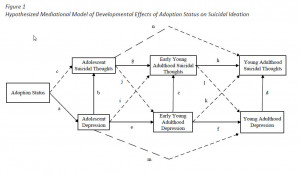 ... Model of Developmental Effects of Adoption Status on Suicidal Ideation