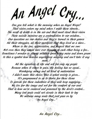 Crying Angel Quotes An angel cry by mr.best365