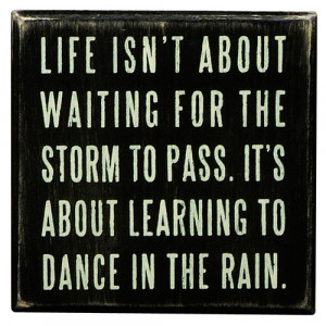 Primitives By Kathy Dance in the Rain Box Sign