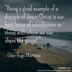 Being a good example of a disciple of Jesus Christ is our best letter ...
