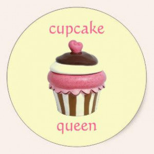 Pink Cupcake Queen Stickers...