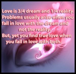 ... Reality. But, Yet You Find True Love When You Fall In Love With Both