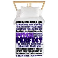Pitch Perfect Quotes Twin Duvet for