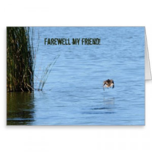Farewell Greeting Cards For