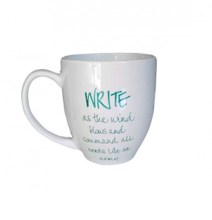 WRITE mug Hilaire Belloc Quote Mug