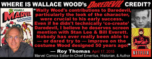 ... quotes from other comics creators in support of Wood’s importance to