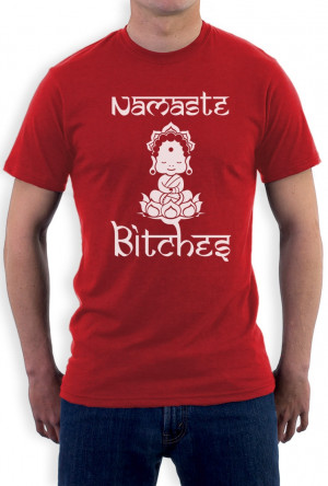 Namaste-Bitches-T-Shirt-Rude-Funny-Yoga-Clothing-Workout-Quotes-Gym ...