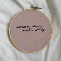 Screen Door Embroidery