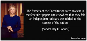The framers of the Constitution were so clear in the federalist papers ...