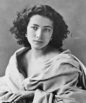 Sarah Bernhardt, photographed by Nadar when she was about twenty.