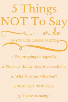 What NOT to say to a childless woman - My friend Ashley is childless ...