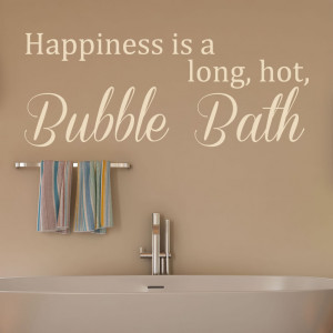 Details about BUBBLE BATH QUOTE WALL ART STICKER, WALL MURAL, WALL ...