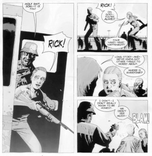 The Walking Dead Rick And Andrea Kiss