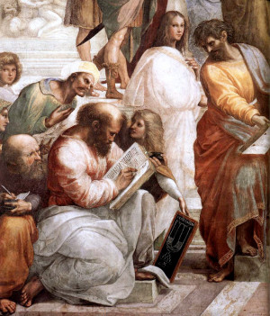 The School of Athens - detail by Raphael Sanzio, 1509・510