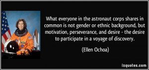 astronaut corps shares in common is not gender or ethnic background ...