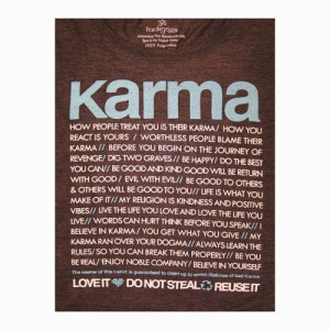 Karma Quotes Boxy Crop Tee