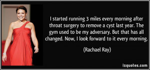 started running 3 miles every morning after throat surgery to remove ...