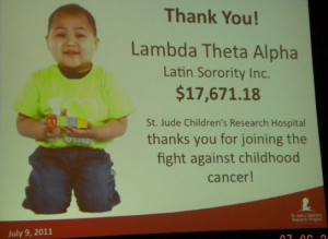2011-2012 St. Jude Philanthropic effort
