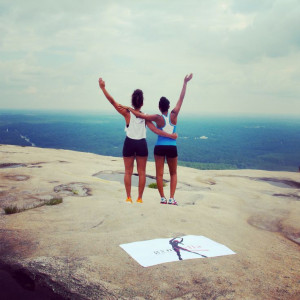Every girl needs a workout partner and a friend. Looking down on the ...
