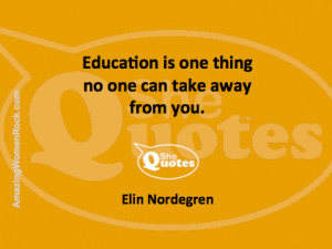 ... Nordegren on the power of education #Quotes #education #self #esteem