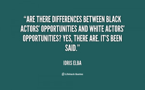 Are there differences between black actors' opportunities and white ...