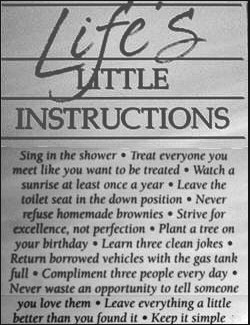 The Little Rules of Life