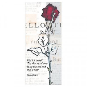 Romeo & Juliet Rose Quote Poster
