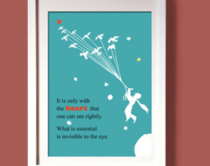 THE LITTLE PRINCE wall art decor, digital print, art poster quote