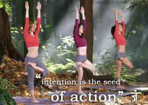 Namaste Yoga Tree Variation Intentions Quote