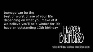 happy 13th birthday messages for friends -