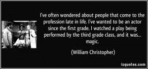 More William Christopher Quotes