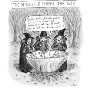 Macbeth's witches enjoy cooking.