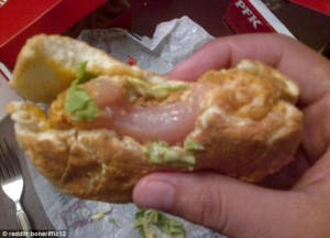 Salmonella sandwich? Patron bites into 'RAW chicken burger' at KFC ...