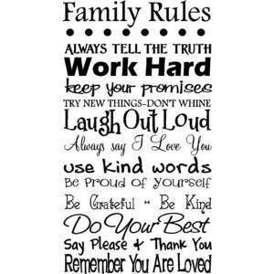 Quote-FAMILY RULES-special buy 2 quotes and get a 3rd free of equal or ...