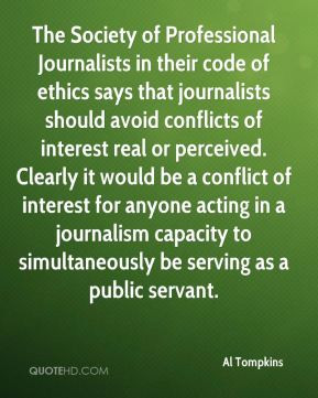 Al Tompkins - The Society of Professional Journalists in their code of ...