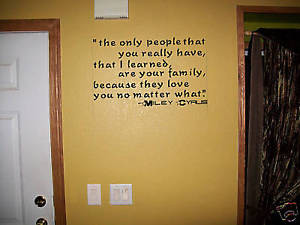 Miley Cyrus Hannah Montana Quote Wall Sticker Decal | eBay